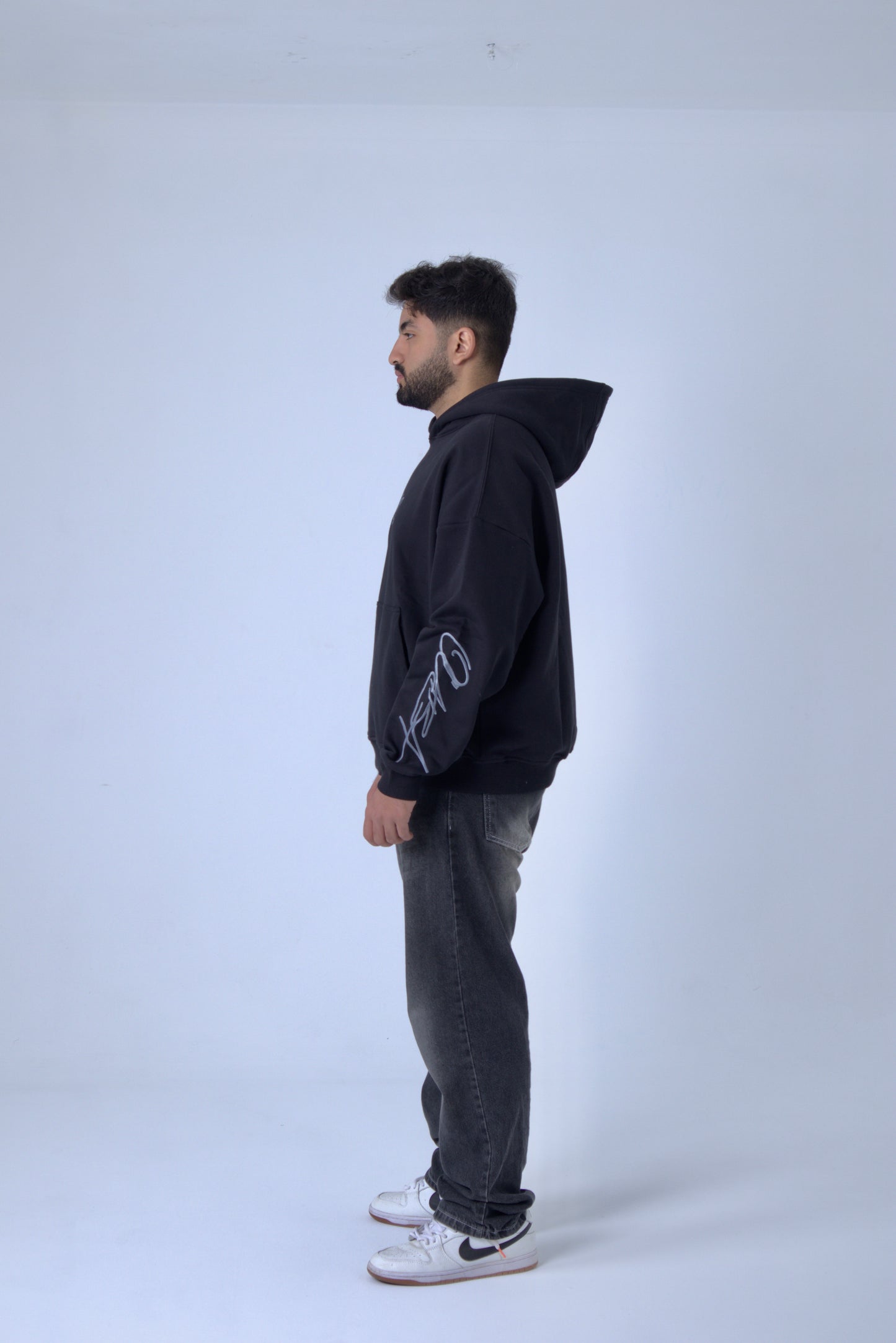 EVE's Grey on Black Hoodie