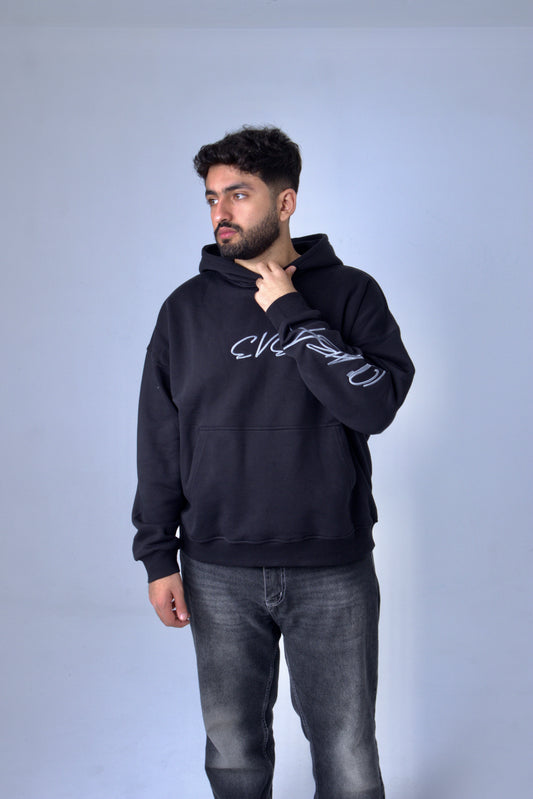 EVE's Grey on Black Hoodie