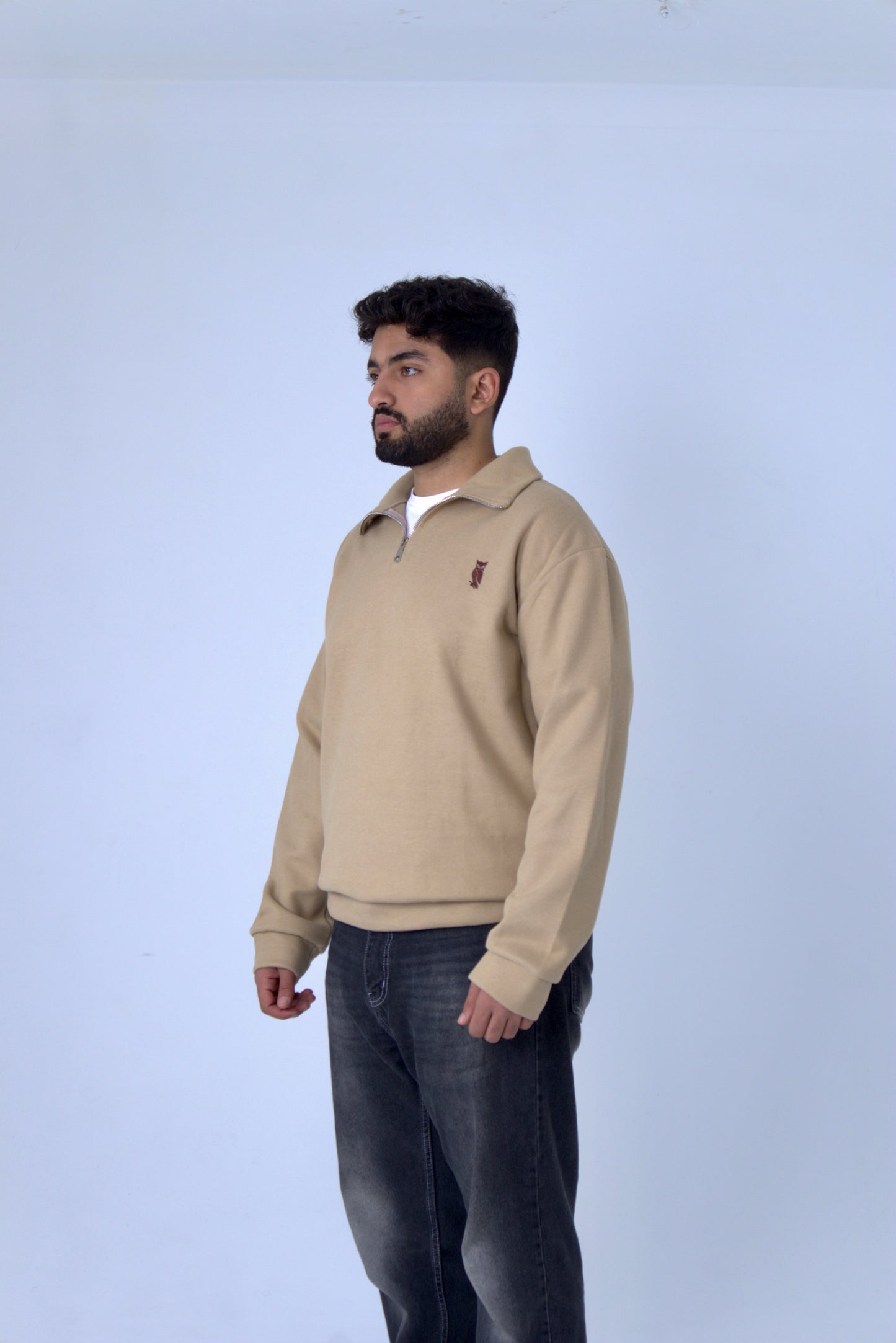 Sova's Quarterzip In Biege