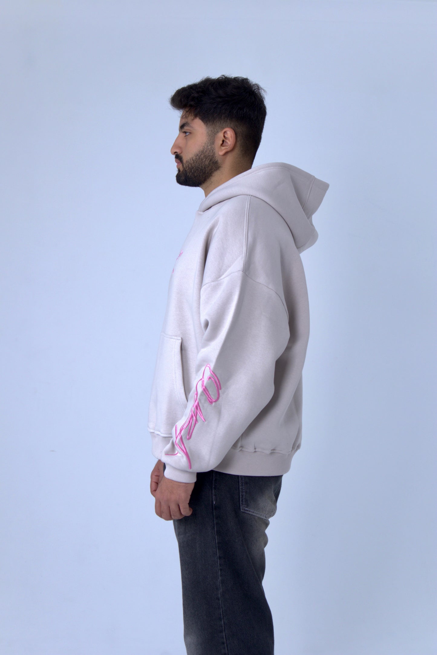 EVE'S Pink On Grey Hoodie
