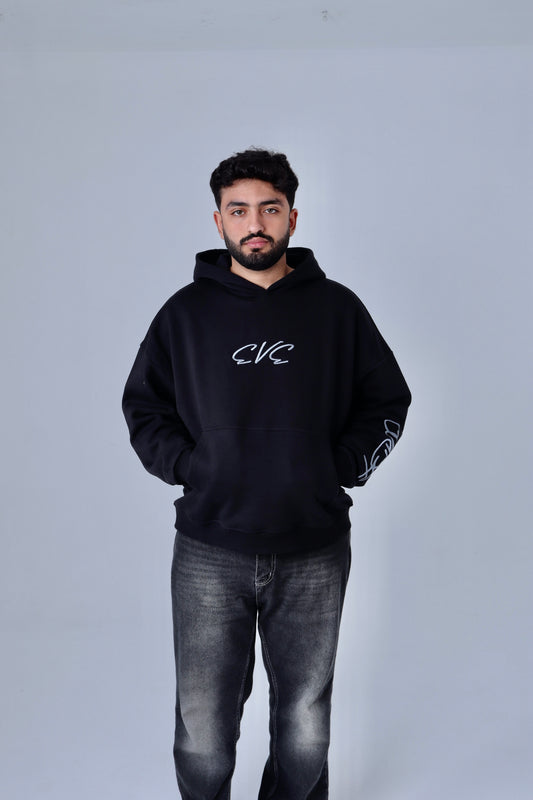 EVE's Grey on Black Hoodie