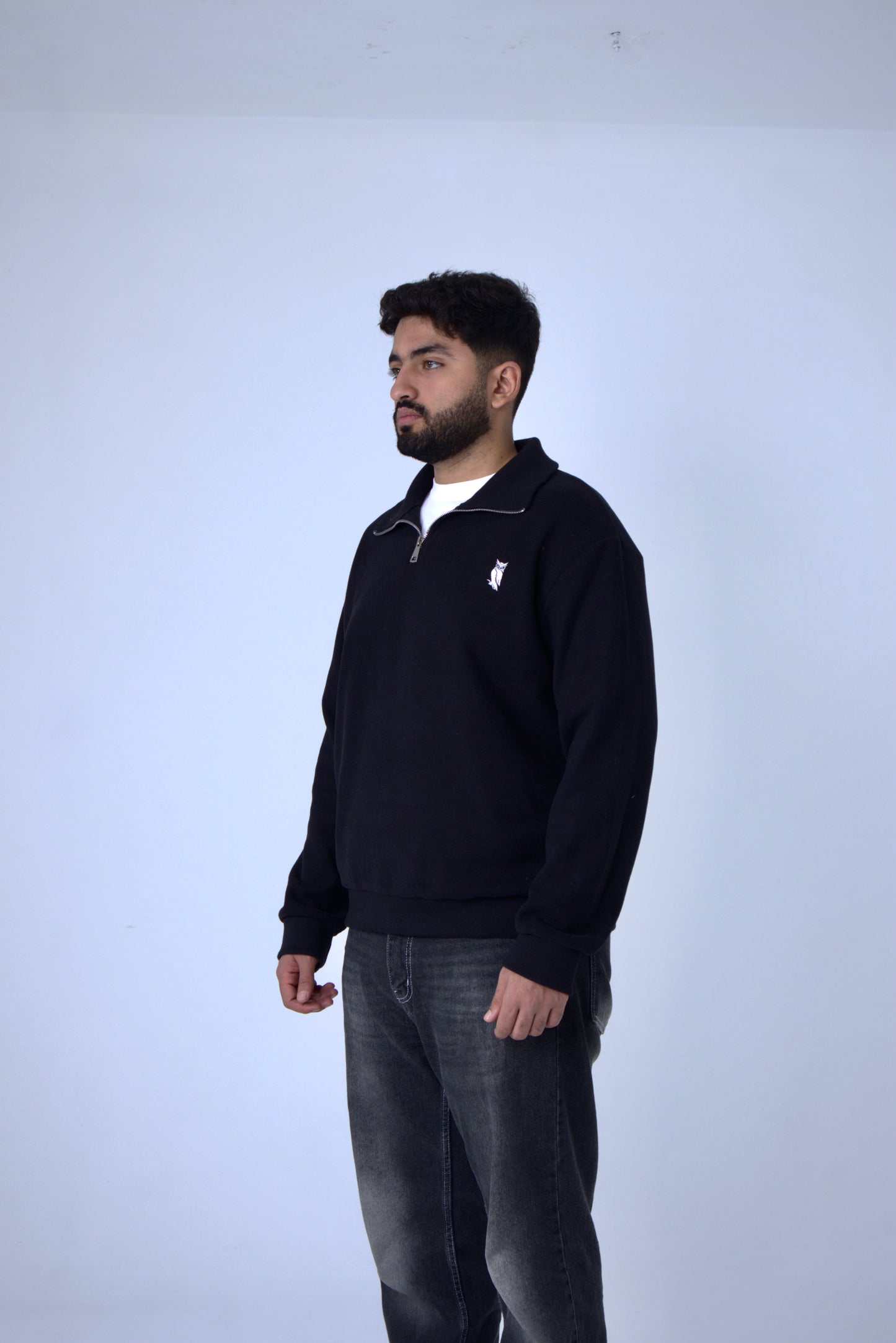 Sova's Quarterzip In Black