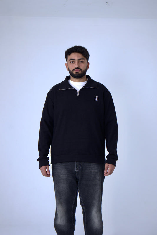 Sova's Quarterzip In Black