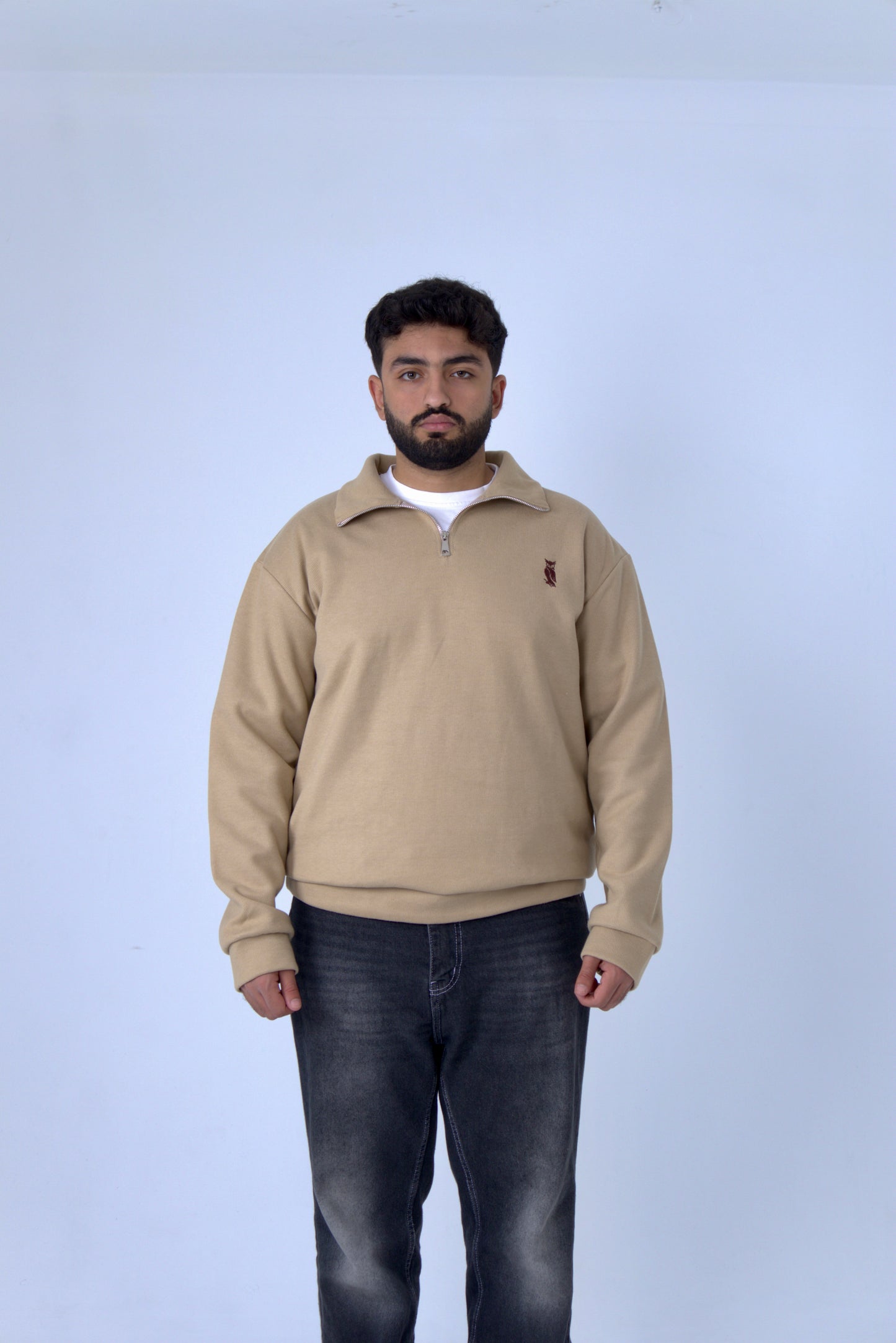 Sova's Quarterzip In Biege
