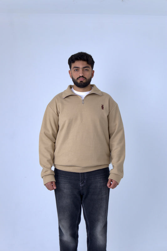 Sova's Quarterzip In Biege